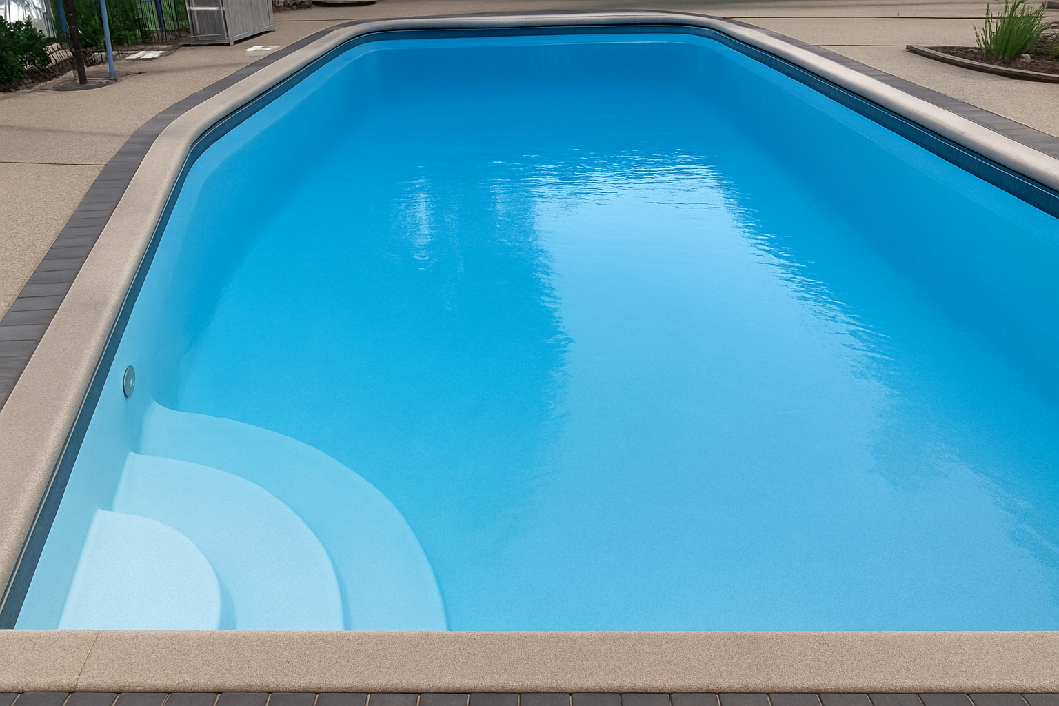 Pool after remodeling – clean and renewed